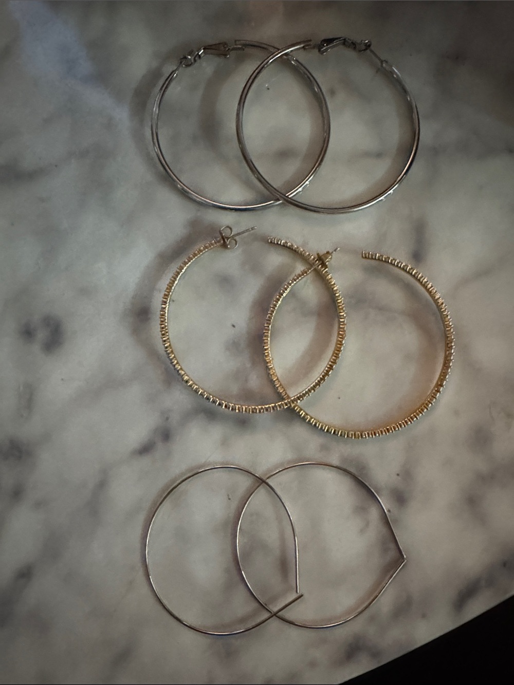 Classic Mixed-Metal Hoop Earring Set - Silver & Gold